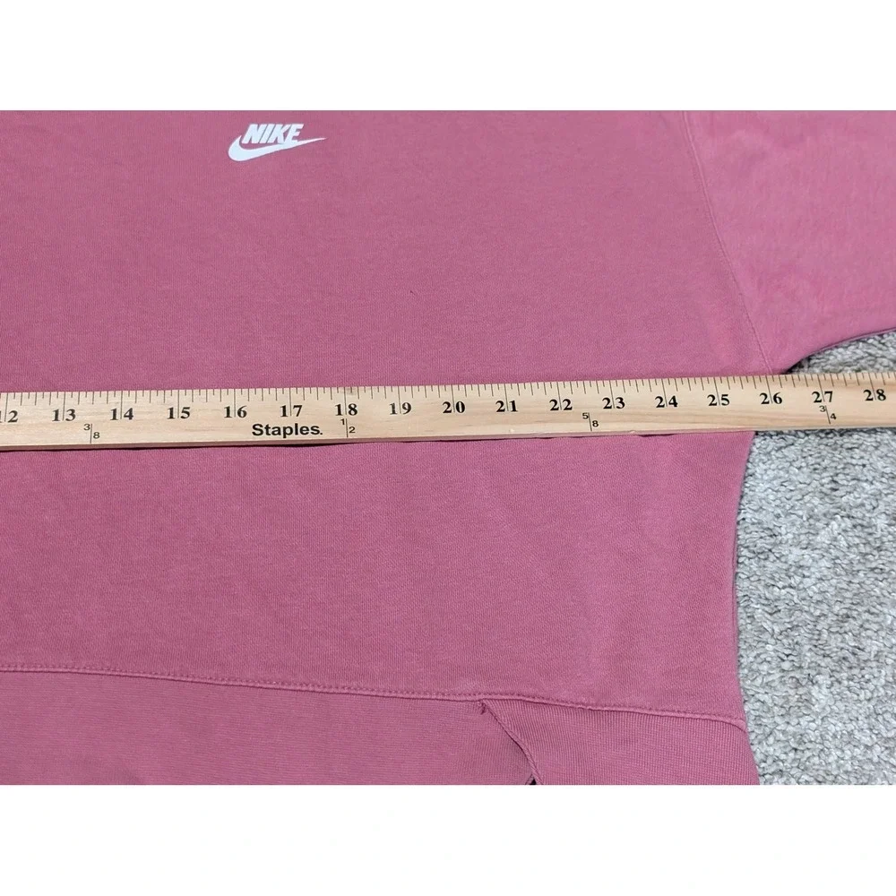 Nike Sweatshirt Women Small Pink Sportswear Essential Fleece Crewneck Oversized